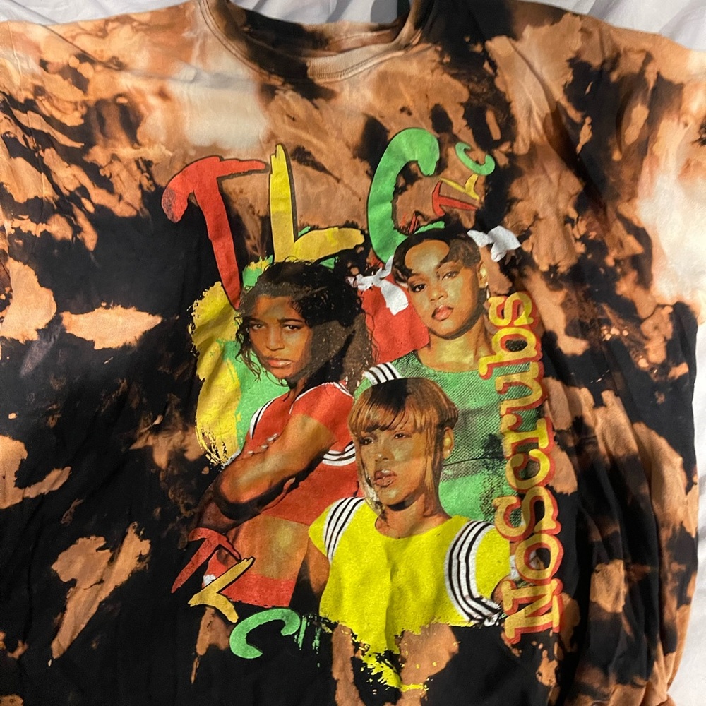 Tye dye TLC band T-shirt